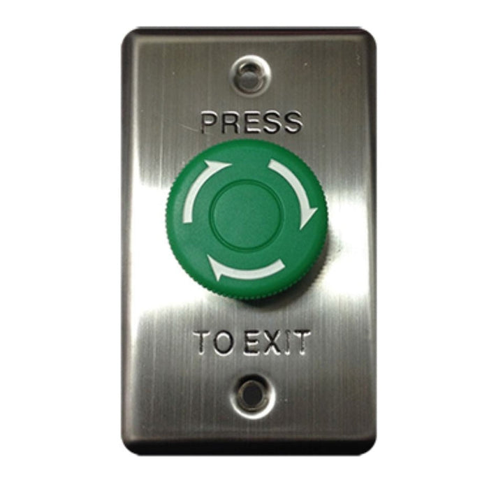 Smart Twist to Exit Green REX Button, WEL2201G