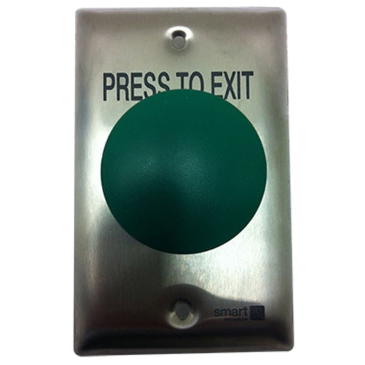 Smart Press to Exit Weather Proof IP67 Green Curved Plate, Smart8130G