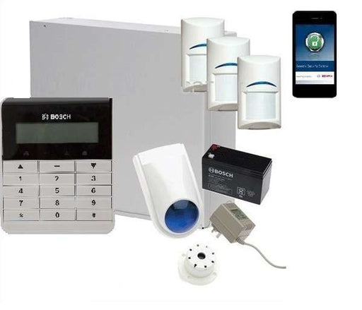 Bosch Solution 3000 Alarm System with 3 x Gen 2 Quad Detectors+ Text Code pad+IP Module