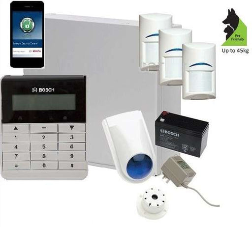Bosch Solution 3000 Alarm System with 3 x Gen 2 TriTech Detectors+ Text Code pad+ IP Module