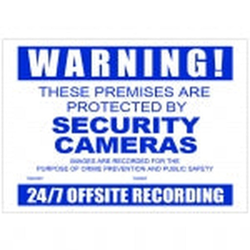 CCTV Warning Sign Corflute A3 Size