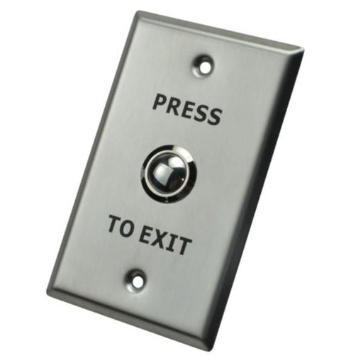 X2 Press To Exit Button, Stainless Steel Large, X2-EXIT-010