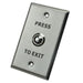 X2 Press To Exit Button, Stainless Steel Large, X2-EXIT-010