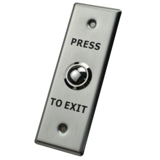 X2 Dome Exit Button, Stainless Steel - Small, N/O, SPST, Screw Terminal, X2-EXIT-011