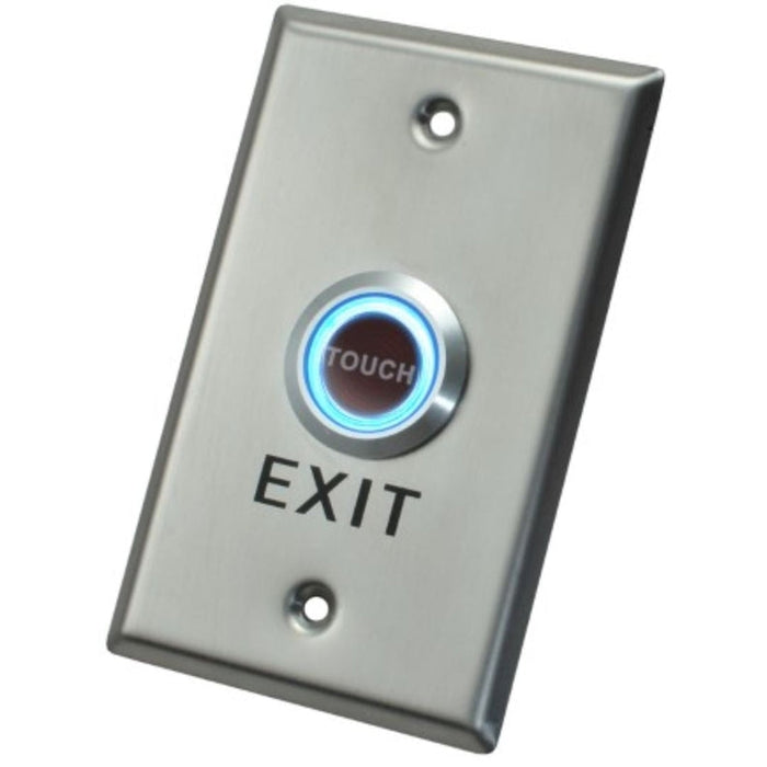 X2 Touch Exit Button, Stainless Steel - Large, SPDT, 12VDC, X2-EXIT-003